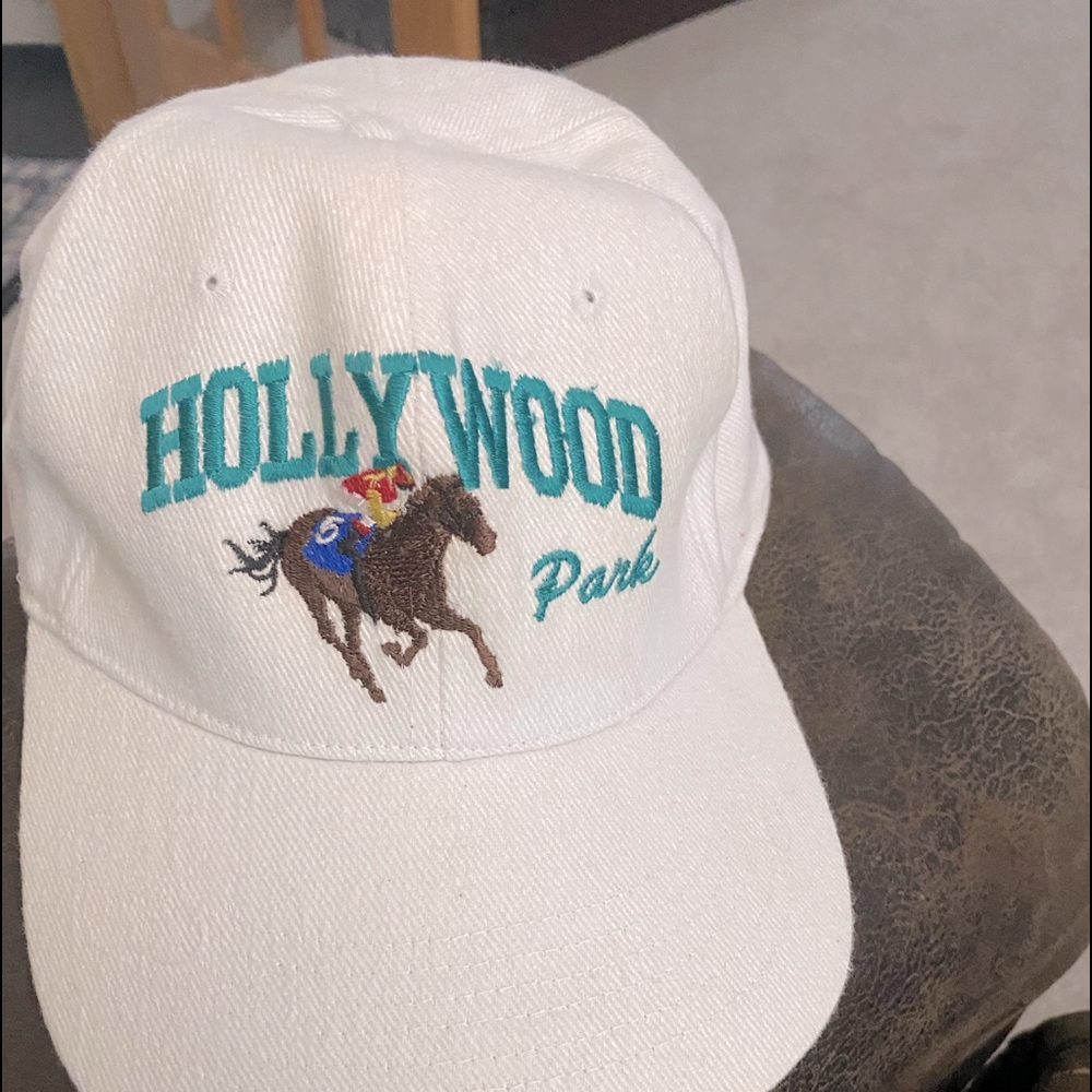 Vintage Cap with jockey  #5 white cap